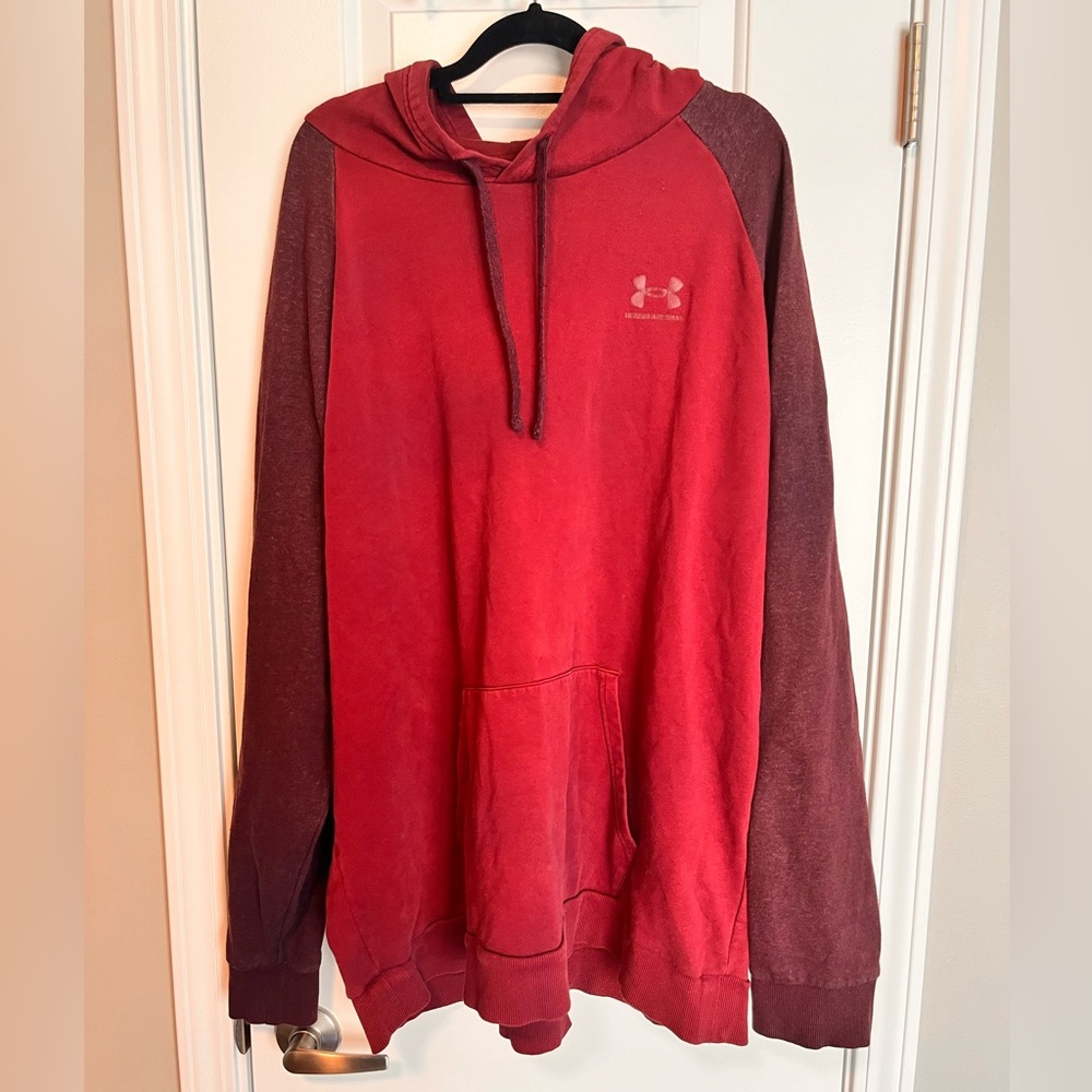Under Armor Maroon Two-tone Hoodie